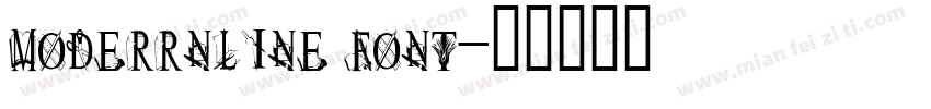 moderrnline font字体转换